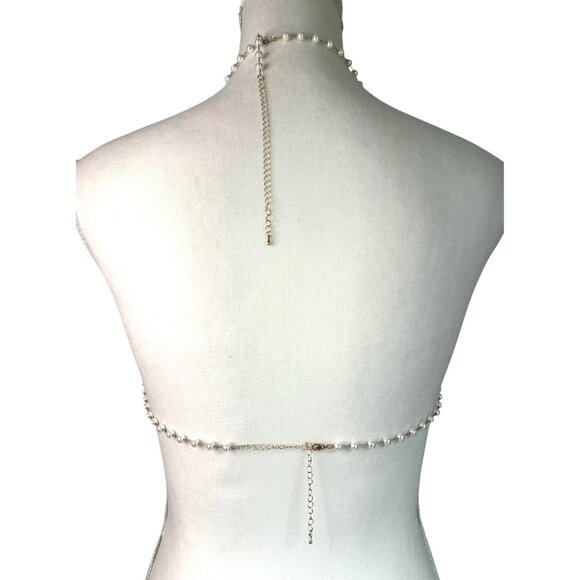 BLUEBELLA Soft Bra in Pearl Medium/Large New Womens Cropped Bralette - Picture 7 of 13